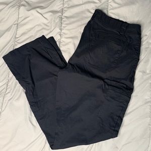 Plus size long cargo pants